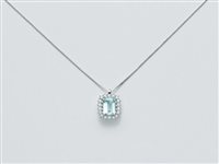 Collana Miluna Donna Acquamarina in Oro bianco Acquamarina CLD3927